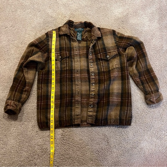 Large Ralph Lauren Wool Flannel - Picture 4 of 5